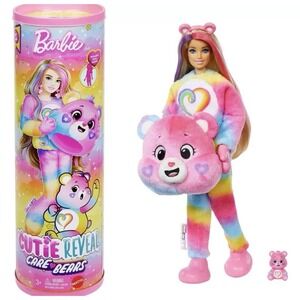 Barbie Cutie Reveal Care Bears Doll & Accessories, Series 2 Togetherness Bear‎